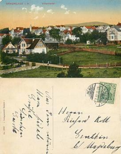 37444 Braunlage Villenviertel o 9.7.1912
