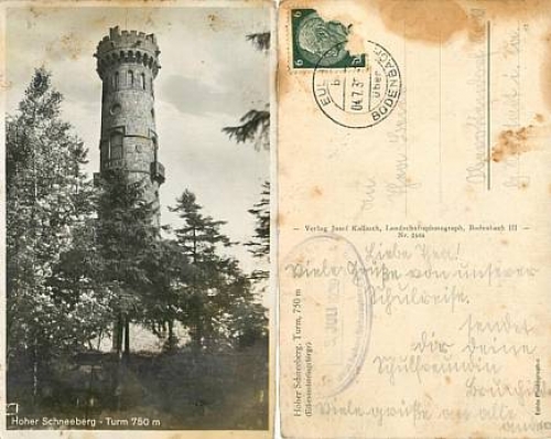 Hoher Schneeberg Böhmen o 4.7.1939