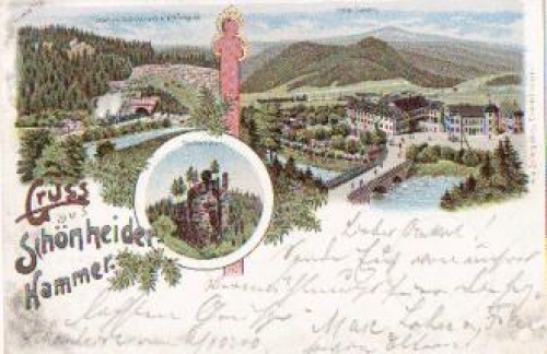 08304 Schonheiderhammer Litho o 3.10.1900
