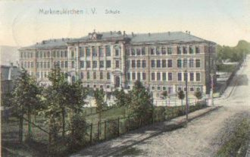 08258 Markneukirchen School Bahnpost Klingenthal - Adorf train no. 1923 o 21.9.1909