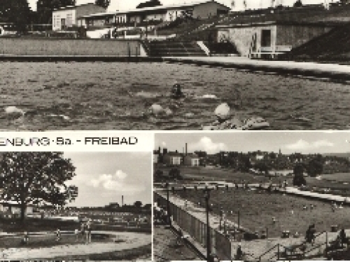 08396 Waldenburg Kreis Glauchau Freibad o 24.7.1984