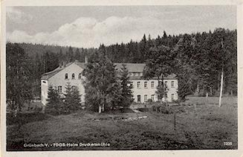 08223 Grunbach FDGB-Heim Druckersmuhle * ca. 1950
