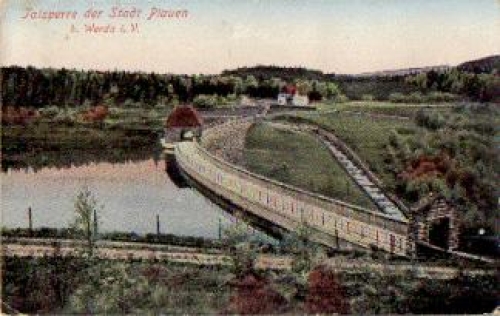 08223 Werda Dam of the city of Plauen * approx. 1912