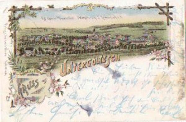 08228 Untergoltzsch Sanatorium and Nursing Home Litho o May 22, 1898