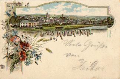 08209 Auerbach Vogtland Litho o 2.1.1898