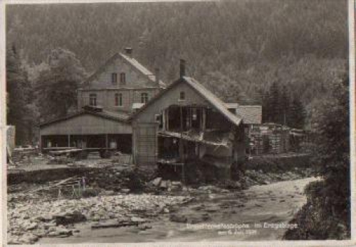 08349 Antonsthal destruction Real photo used. 1931