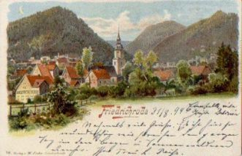 99894 Friedrichsroda moonlight artist card o 1.9.1899
