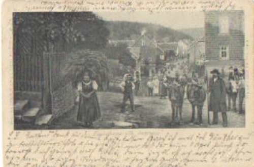 99898 Finsterbergen Dorfstrasse Ochsen o 23.2.1907