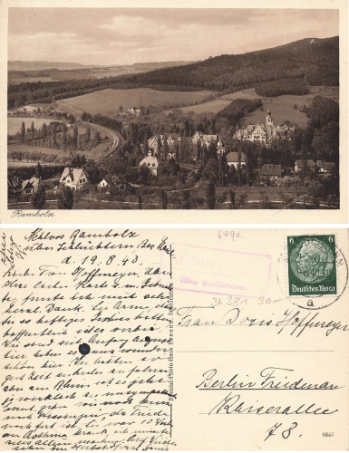 36381 Ramholz o August 19, 1940 country postmark Vollmerz