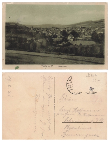 36404 Vacha Rhoen o 20.2.1921