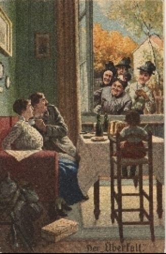 Deutsche Soldaten 1. WK Humor "Der Überfall" o5.12.1917