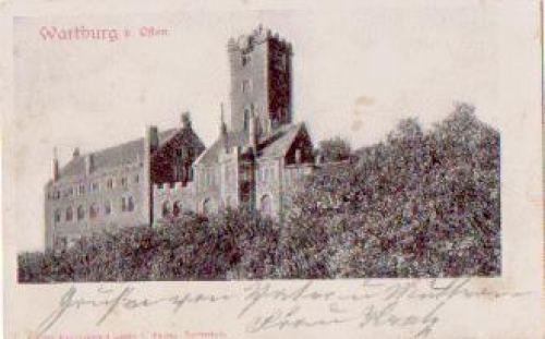 99817 Wartburg Eisenach Hochprägekarte o 29.7.1902
