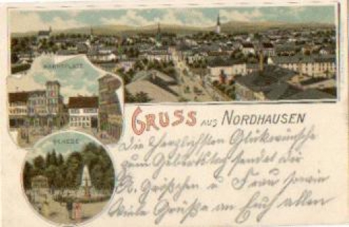 Nordhausen Farblitho o 19.12.1902