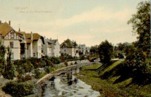 Erfurt villas at the gate bridge o August 18, 1906