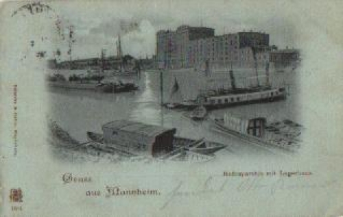 Mannheim Hafen Lagerhaus o 29.4.1898