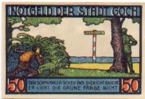 47574 Goch Städtenotgeld 50 Pfennige Nr. 2 1922
