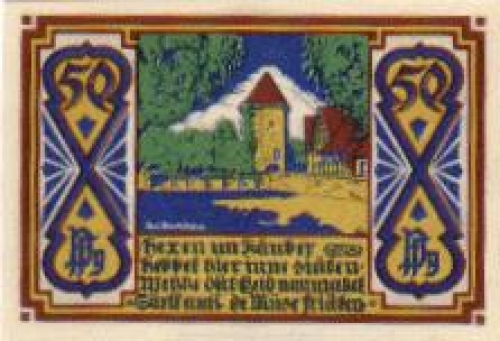 Osnabruck city emergency money worth 25 Pfennig Bocksturm 1921