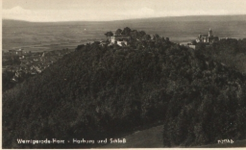 38855 Wernigerode Harz Harburg und Schloss * ca. 1950
