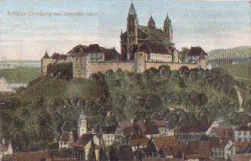 74525 Comburg Castle embossed card o ca. 1910