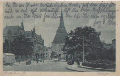 Rostock Steintor gebr. 01.06.1924