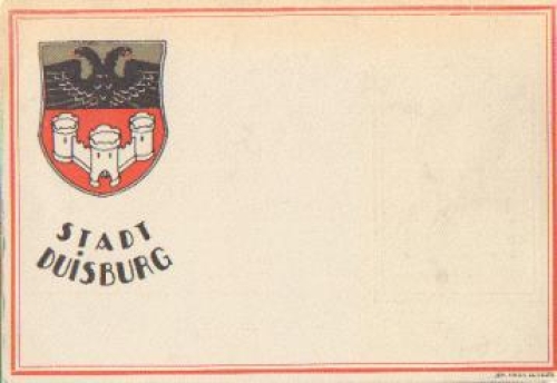 Duisburg occasion card 1000 years coat of arms of the city * 1925