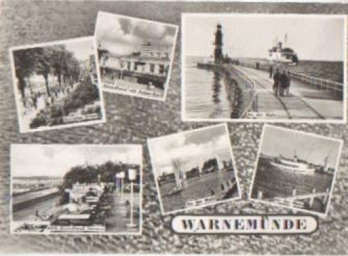 Warnemunde postcard o 16.7.1966