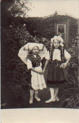 Spreewald costumes children real photo * ca. 1930