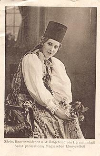 Hermannstadt costumes peasant girl br. 1916