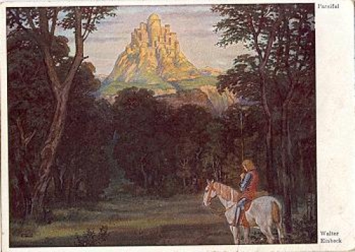 Parsifal, artist card W. Einbeck, gebr. 1935