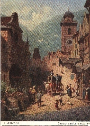 Besuch des Landesvaters Künstlerkarte Karl Spitzweg  * ca. 1920