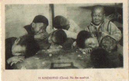 China Zhongguo sleeping children * ca. 1930