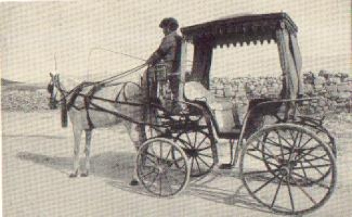 Horse-drawn carriage in Malta * approx. 1930
