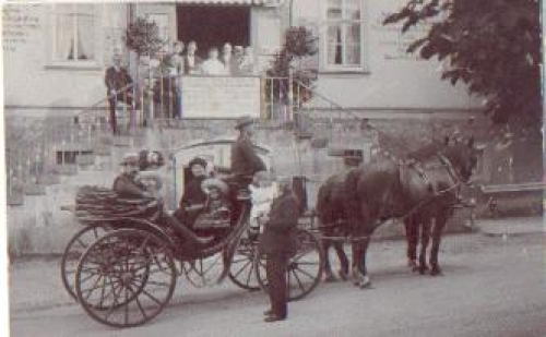 99898 Finsterbergen Gasthof Tanne Kutschenstation * ca. 1910