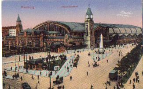 Hamburg Central Station * ca.1910