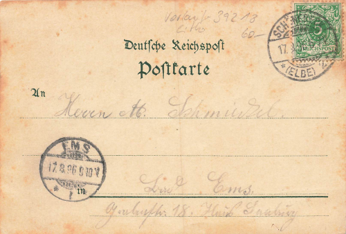 39218 Schoenebeck Litho Stadtpark o 1896