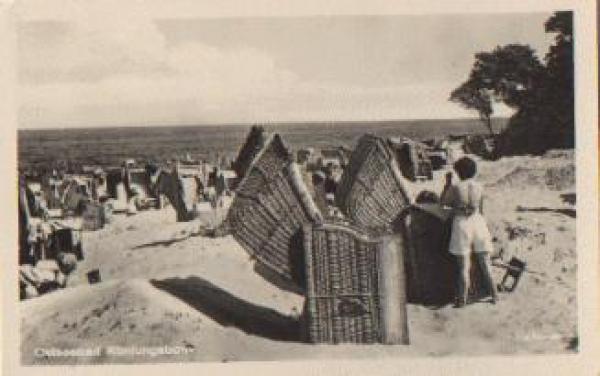18225 Kühlungsborn Strandansicht o 11.7.1956