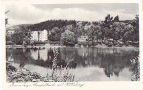 38700 Braunlage Gondelteich mit Hütteberg vom 23.7.1954
