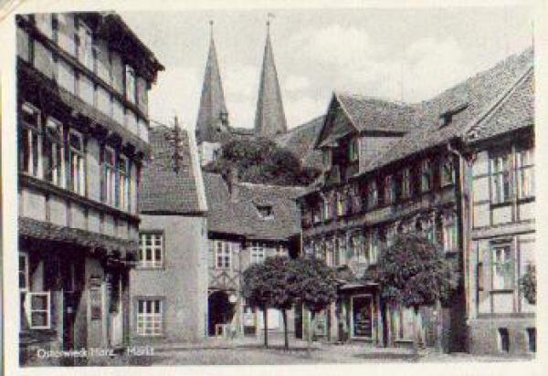 38835 Osterwieck Markt gebr. ca. 1960