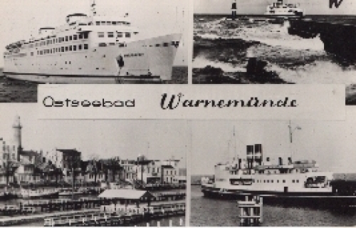 Warnemunde postcard o 12.8.1965