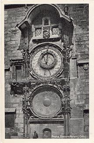 Town hall clock in Prague used September 15, 1939
