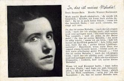 Bruno Balz - Yes, that's my melody * approx. 1940
