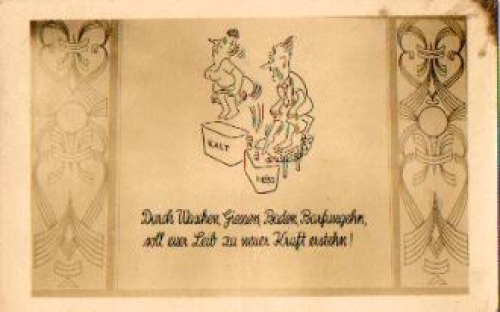 Humor card body new strength o ca. 1955