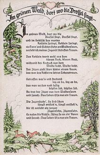 In the Green Forest, where the thrush sings * ca. 1930