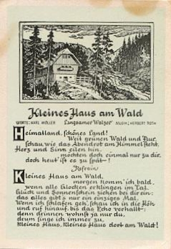 Sayings "Small house in the forest" * ca. 1955