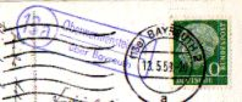95485 Oberwarmenstein country postmark post office stamp o 13.5.1959