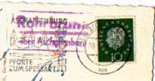 63879 Rohrbrunn, Landpoststempel,Posthilfsstellenstempel, o 20.03.1961,