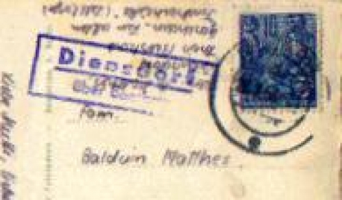 15864 Diensdorf country postmark o 28.7.1958 postcard Scharmutzelsee