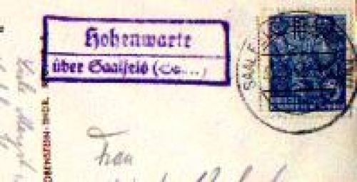 07338 Hohenwarte country postmark o March 31, 1953 on AK Stausee Hohenwartesperre