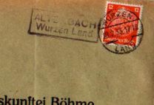 04828 Altenbach country postmark o February 23, 1933 on envelope