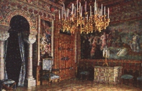 87645 Neuschwanstein Castle living room * approx. 1930